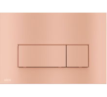 Кнопка и панель смыва, AlcaPlast ALCA матовое золото розовое M57-RG-M