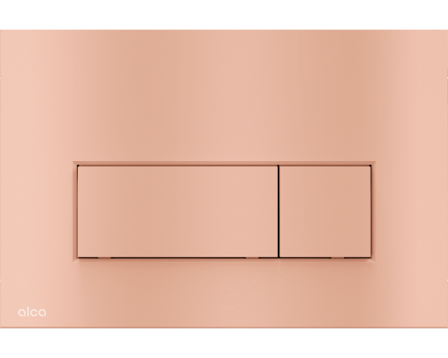 Кнопка и панель смыва, AlcaPlast ALCA матовое золото розовое M57-RG-M