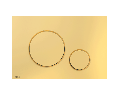 Кнопка и панель смыва, AlcaPlast ALCA золото глянец (теплый) круг M675