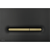 Кнопка и панель смыва пластиковая, AlcaPlast Linka ALCA черный матовый, золото матовая вставка soft touch M1878-7