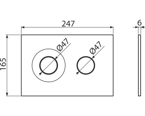 Панель смыва пластиковая, AlcaPlast Dot.Dot.ALCA с кнопкой смыва черный матовый, soft touch M1978 круг