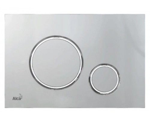 Кнопка и панель смыва, AlcaPlast ALCA (хром - матовая), круг M772