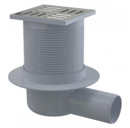 Сливной трап Alca APV1, со стальной решеткой 105x105