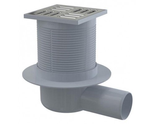 Сливной трап Alca APV1, со стальной решеткой 105x105