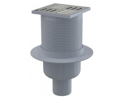 Сливной трап Alca APV2, со стальной решеткой 105x105