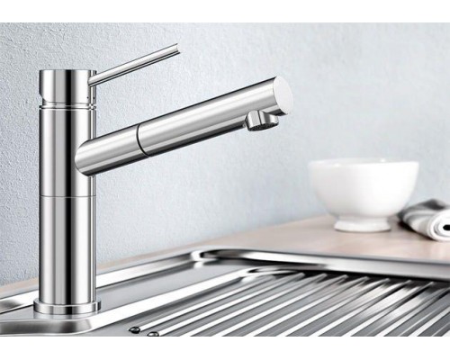 Смеситель для кухни Blanco Alta-S Compact 515122, с выдвижной лейкой