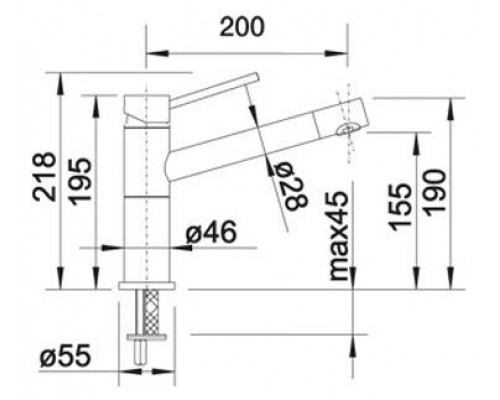 Смеситель для кухни Blanco Alta Compact 515324, хром/кофе