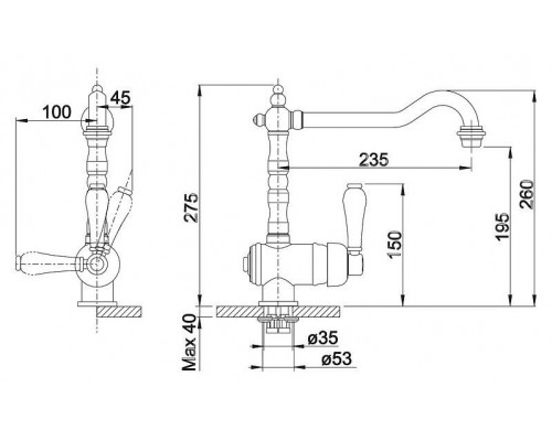 Смеситель для кухни Blanco Tradon 515990
