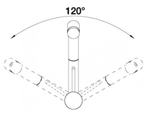 Смеситель для кухни Blanco Tivo-S 517619, с выдвижной лейкой, хром/серый беж