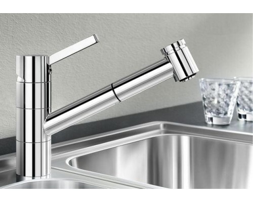 Смеситель для кухни Blanco Tivo-S 517648, с выдвижной лейкой