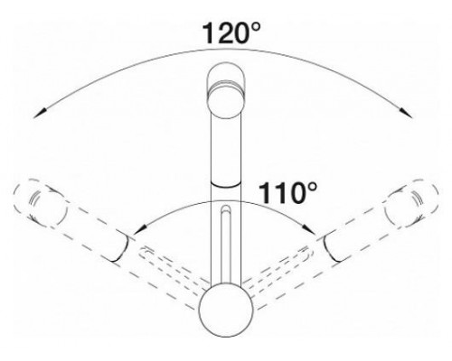 Смеситель для кухни Blanco Tivo-S 517648, с выдвижной лейкой