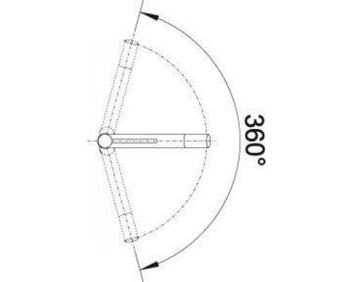 Смеситель для кухни Blanco Alta Compact 520729, хром/жемчужный