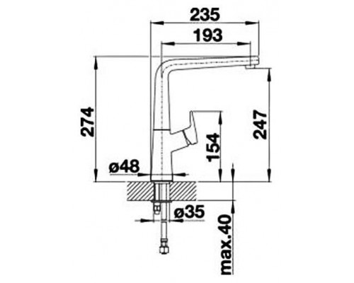 Смеситель для кухни Blanco Avona 521267