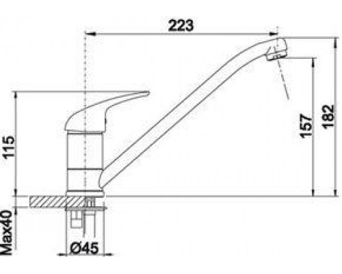 Смеситель для кухни Blanco Daras 524188, темная скала