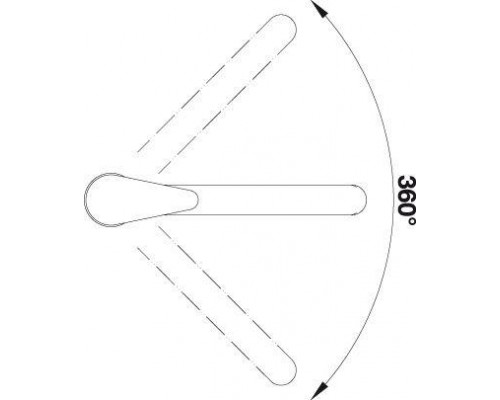 Смеситель для кухни Blanco Daras 524188, темная скала