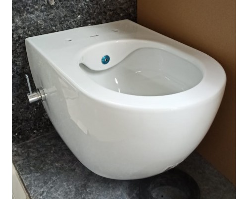 Унитаз подвесной Free безободковый с интегрированной функцией биде, белый, 1с, FE322-34CB00E-0002