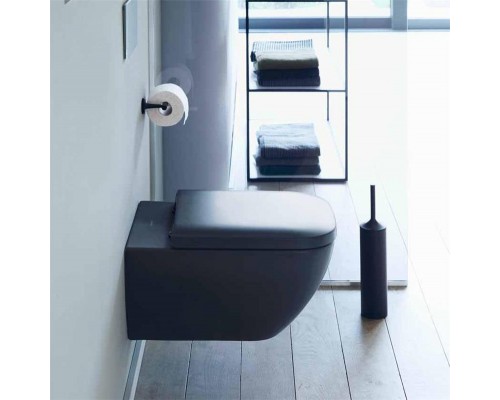 Duravit Happy D.2 Унитаз подвесной без смывного края антрацит/антрацит матовый 2222098900