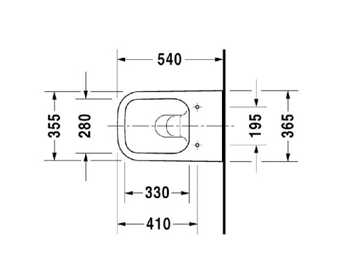 Duravit Happy D.2 Унитаз подвесной без смывного края антрацит/антрацит матовый 2222098900