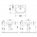 DURAVIT 23106000002 D-Code Раковина 600х460, навесная, с переливом