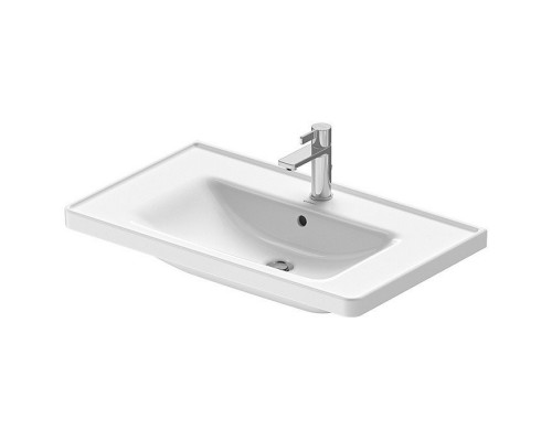 DURAVIT 23678000001 D-NEO Раковина 800 x 480 mm, 1 отв под смеситель, с переливом WonderGliss