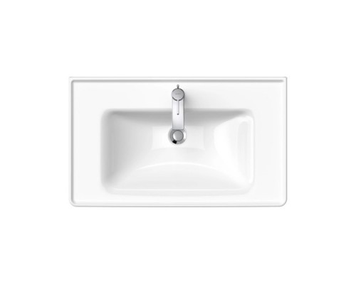 DURAVIT 23678000001 D-NEO Раковина 800 x 480 mm, 1 отв под смеситель, с переливом WonderGliss