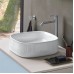DURAVIT 2373420079 ZENCHA Раковина 420х420 мм, шлифованная, без перелива, сливной клапан с керамической крышкой в комплекте, вкл.крепление