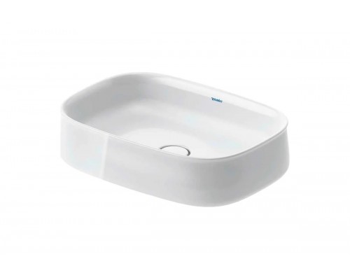 DURAVIT 2373550079 ZENCHA Раковина 550х390 мм, шлифованная, без перелива, сливной клапан с керамической крышкой в комплекте, вкл.крепление