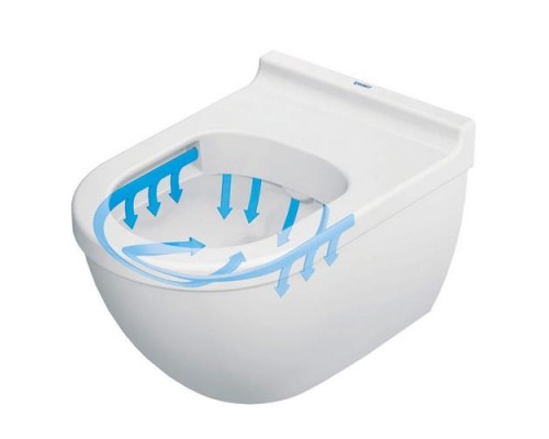 Подвесной унитаз Duravit Rimless Starck 3 	45270900A1 STARСК 3 комбипак (2527090000 Унитаз 360х540, подвесной, Rimless® + 0063890000 Сиденье с крышкой, SoftClose)