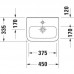 DURAVIT 0708450000 DURASTYLE Раковина 450х335, без перелива, с 1 отв. для смесителя.