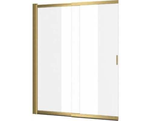 Шторка для ванны Excellent Liner 110х140см, профиль Brushed Copper