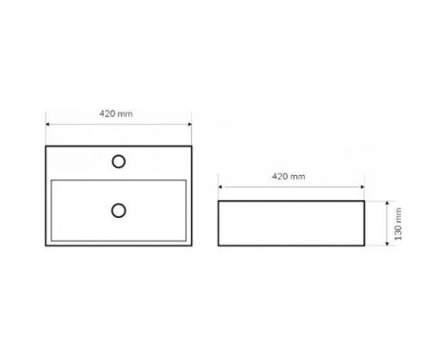 Раковина Excellent Actima Rima 42 на столешницу