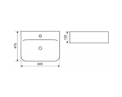 Раковина Excellent Actima Orido 60