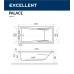 Акриловая ванна Excellent Aquaria 170x75 WAEX.AQU17WH