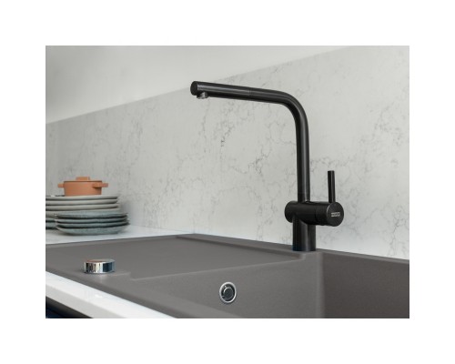 Смеситель для кухни FRANKE Atlas Neo черный /выдвижной излив 115.0550.427