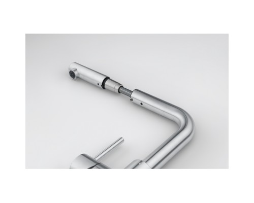 Смеситель для кухни FRANKE Smart Glenda, выдвижной шланг (нержавеющая сталь)