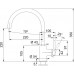 Смеситель для кухни FRANKE Lina XL, оникс 115.0626.020