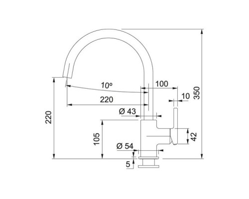 Смеситель для кухни FRANKE Lina XL, бежевый 115.0626.026