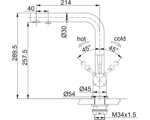 Смеситель для кухни FRANKE Atlas Clear Water 120.0179.978 под фильтр для питьевой воды