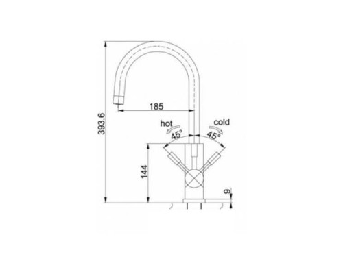Смеситель для кухни FRANKE EOS Clear Water 120.0179.979 под фильтр для питьевой воды