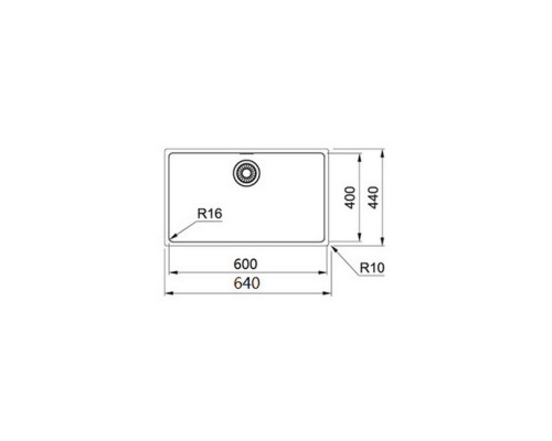 Кухонная мойка FRANKE из нержавеющей стали FRANKE FEX 110-60 (122.0689.809)