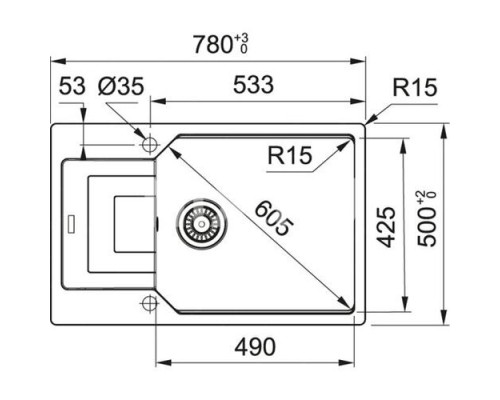 Кухонная мойка Franke Urban UBG 611-78L (114.0595.289) оникс