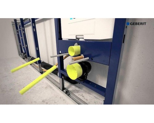 Инсталляция для унитаза подвесного низкая с кнопкой Geberit Omega