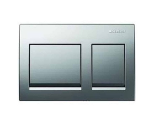 Пластиковая кнопка смыва Geberit, панель серии Alpha15 хром 115.045.21.1