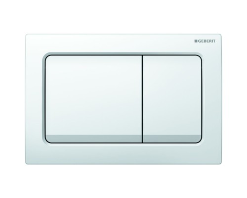 Пластиковая кнопка смыва Geberit, панель серии Alpha30 альпийский белый 115.055.11.1
