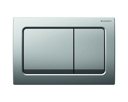 Пластиковая кнопка смыва Geberit, панель серии Alpha30 хром матовый 115.055.46.1