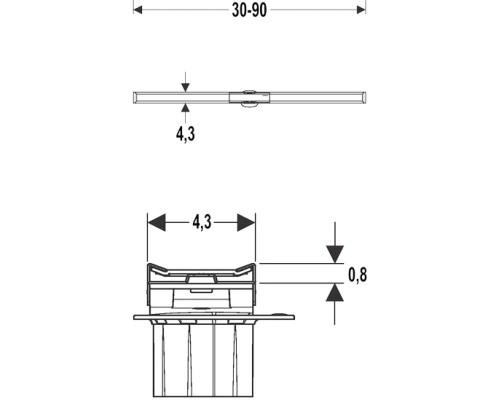 Душевой лоток Geberit CleanLine 20