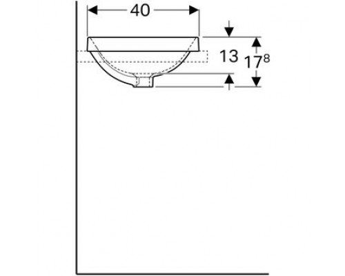 Умывальник Geberit VariForm 500.730.01.2
