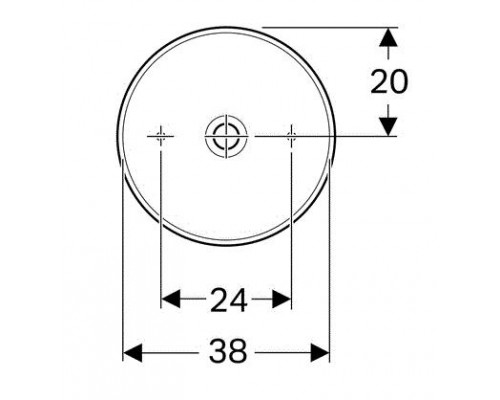 Умывальник Geberit VariForm 500.768.01.2 40 см белый