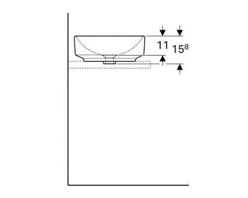 Умывальник Geberit VariForm 500.768.01.2 40 см белый