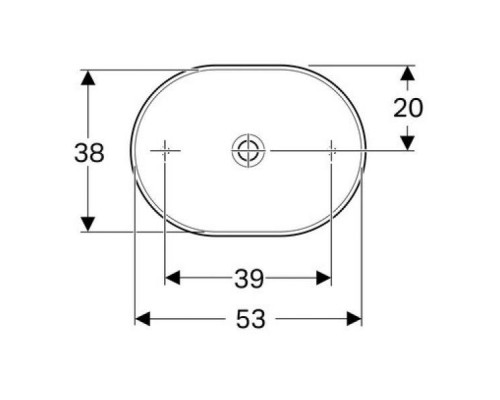 Умывальник Geberit VariForm 500.774.01.2